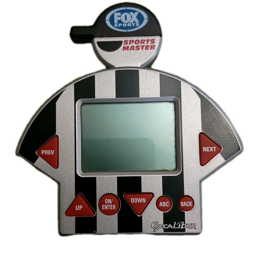 Vintage 2006 Excalibur Fox Sports Trivia Electronic Handheld Travel Game Tested